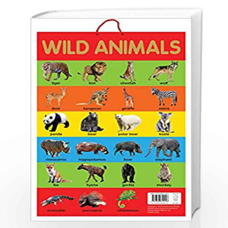 Wild Animals - Early Learning Educational Posters : Perfect For Kindergarten, Nursery and Homeschooling (19 Inches X 29 Inches) 