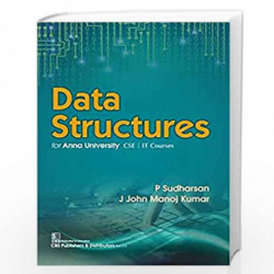 DATA STRUCTURES FOR ANNA UNIVERSITY CSE/IT COURSE (PB 2020) by P SUDHARSAN Book-9789389688566