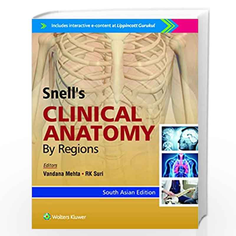Snells Clinical Anatomy by Regions by MEHTA V Book-9789387963405