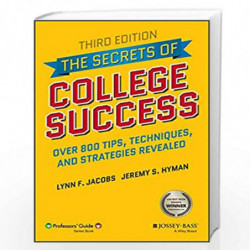 The Secrets of College Success by Jacobs Book-9781119561804