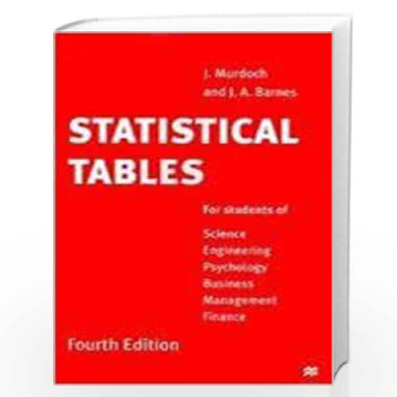 Statistical Tables by J. Murdoch