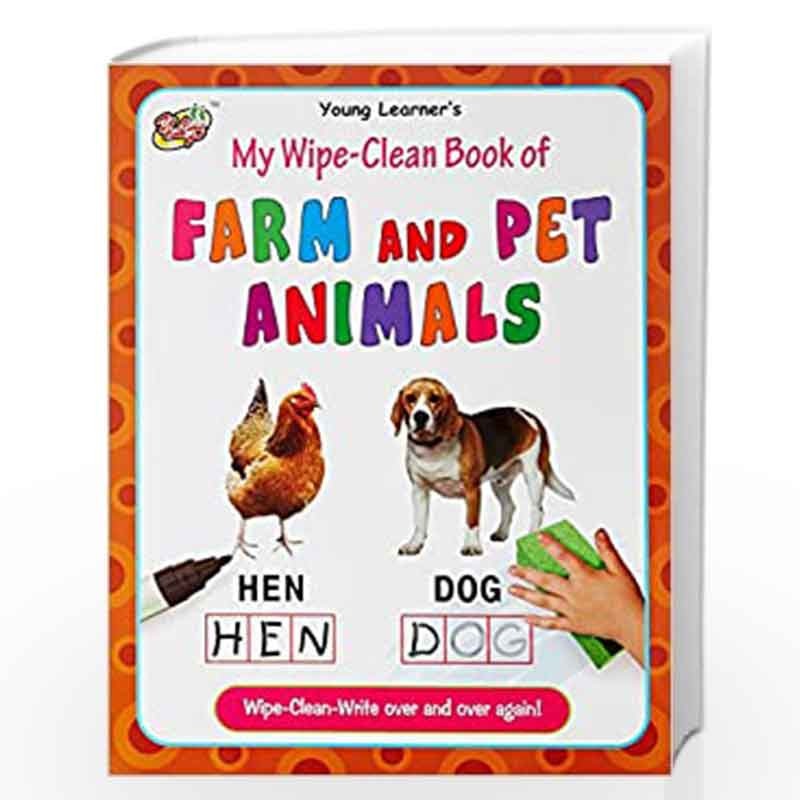 My Wipe-Clean Book of Farm and Pet Animals by Gurinder Book-9789380025650