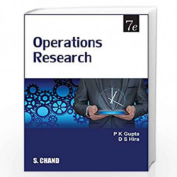 Operations Research by PREM KUMAR GUPTA Book-9788121902816