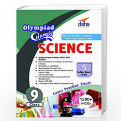 Olympiad Champs Science - Class 9 with 5 Mock Online Olympiad Tests by Disha Experts Book-9789386146090