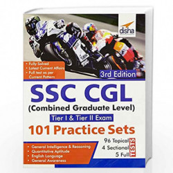 SSC CGL (Combined Graduate Level Tier I & Tier II) Exam 101 Practice Sets by Disha Experts Book-9789386323392