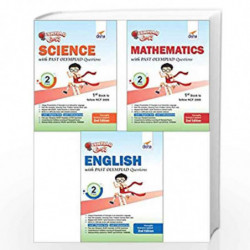 Olympiad Champs Science, Mathematics, English Class 2 with Past Questions (Set of 3 Books) by Disha Experts Book-9789387045569