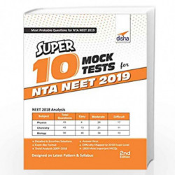 Super 10 Mock Tests for NTA NEET 2019 by Disha Experts Book-9789388240857
