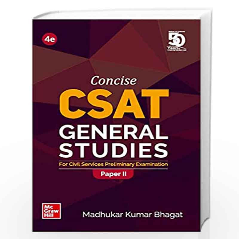 Concise CSAT General Studies Paper II - For Civil Services Preliminary Examination | 4th Edition by Madhukar Kumar Bhagat Book-9