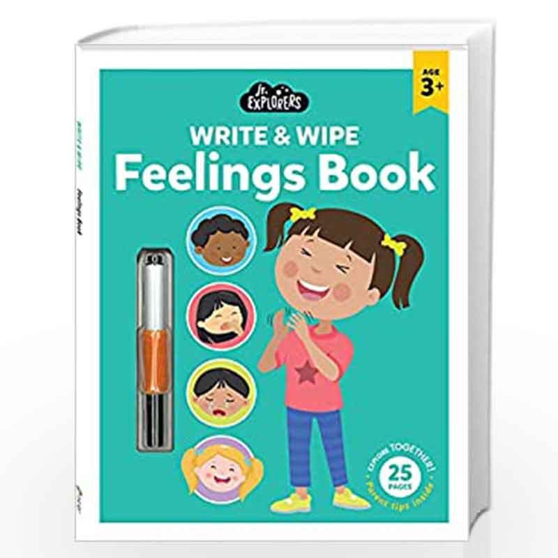 Junior Explorers Write and Wipe: Feelings Book by Hinkler Book-9781488943225