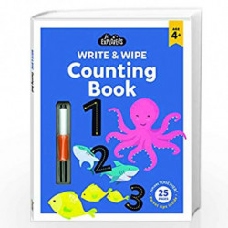 Junior Explorers Write and Wipe: Counting Book by Hinkler Book-9781488943294