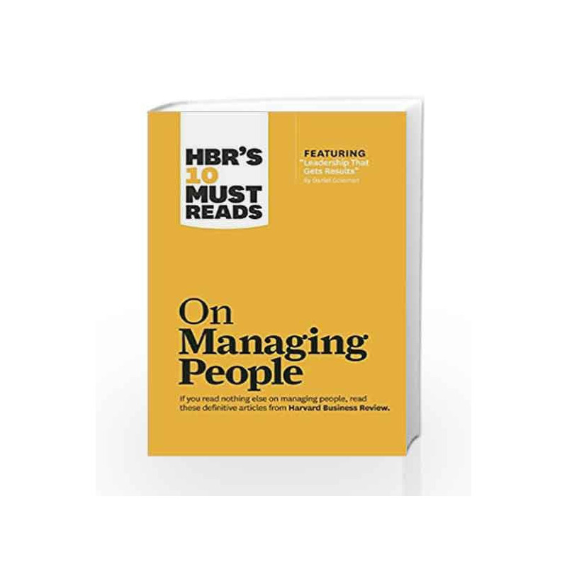 HBR's 10 Must Reads: On Managing People (Harvard Business Review Must Reads) by HBR Book-9781422158012