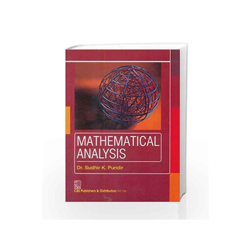 Mathematical Analysis Pb by Pundir S.K. Book-9788123926674