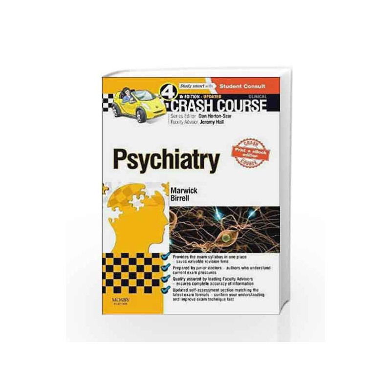Crash Course: Psychiatry Updated Print + E-Book Edition by Marwick Book-9780723438632