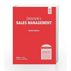 Dalrymple's Sales Management by William L. Cron Book-9788126516858